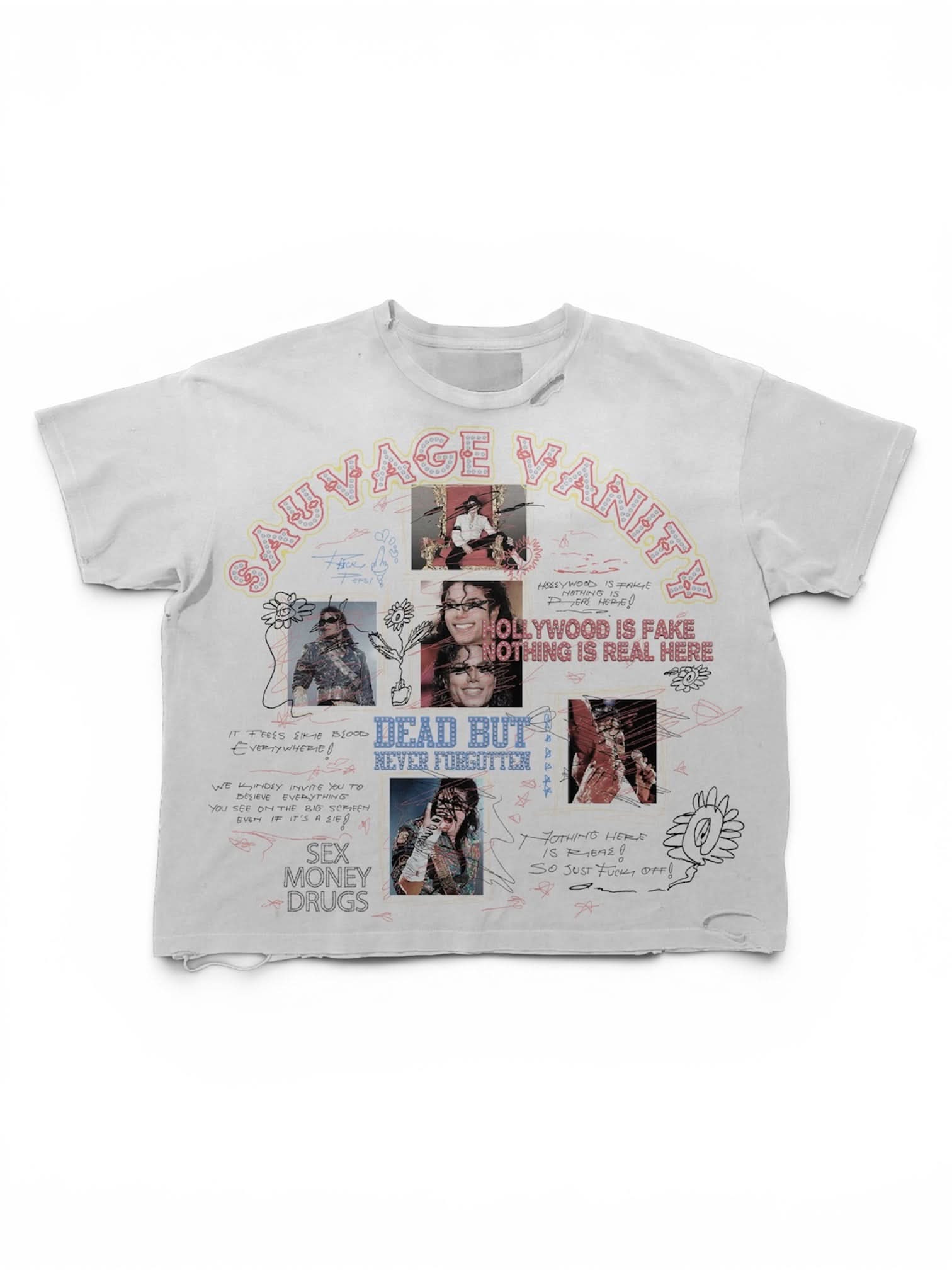 "Hollywood Is Fake" Vintage Tee - sauvage clothing