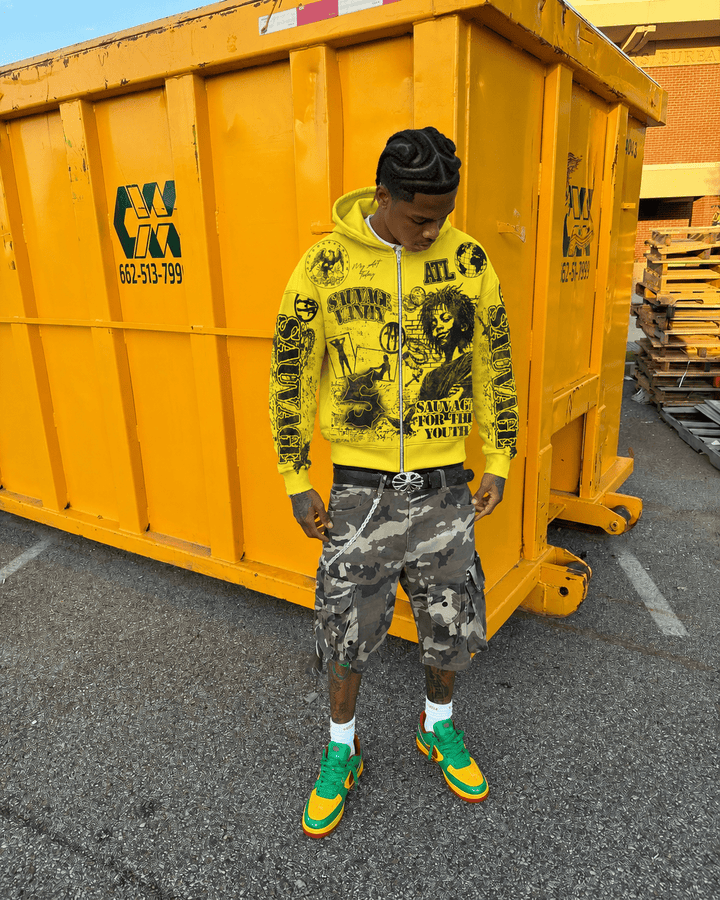 Rue De Graffiti Hoodie - sauvage clothing