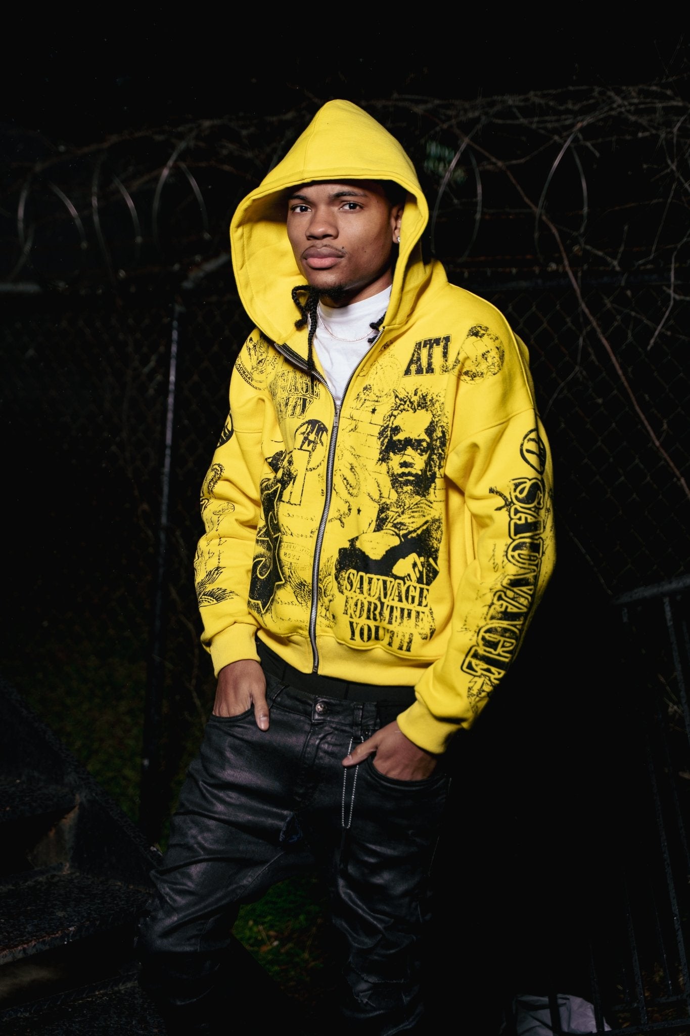 Rue De Graffiti Hoodie - sauvage clothing