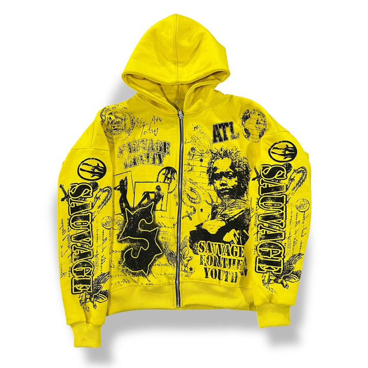 Rue De Graffiti Hoodie - sauvage clothing
