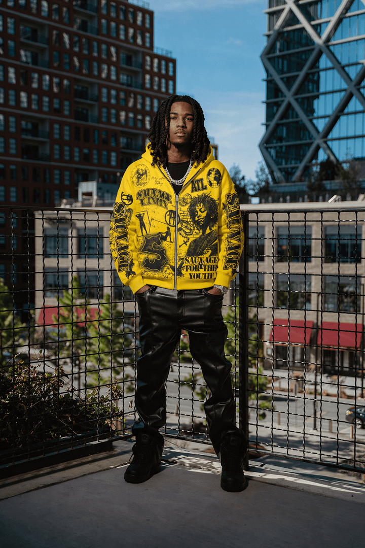 Rue De Graffiti V2 Hoodie - sauvage clothing