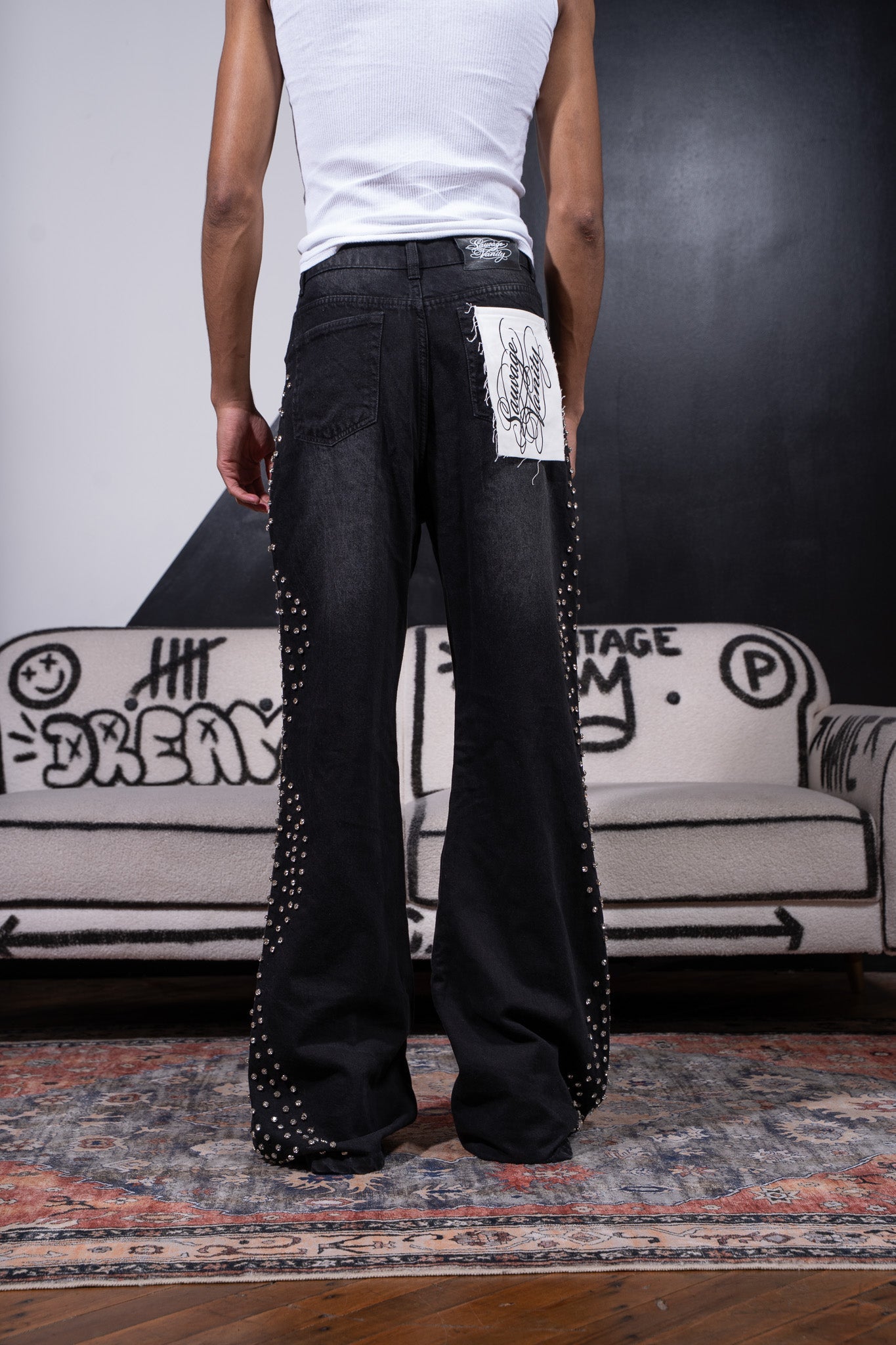 Sauvage Gems Jeans - sauvage clothing