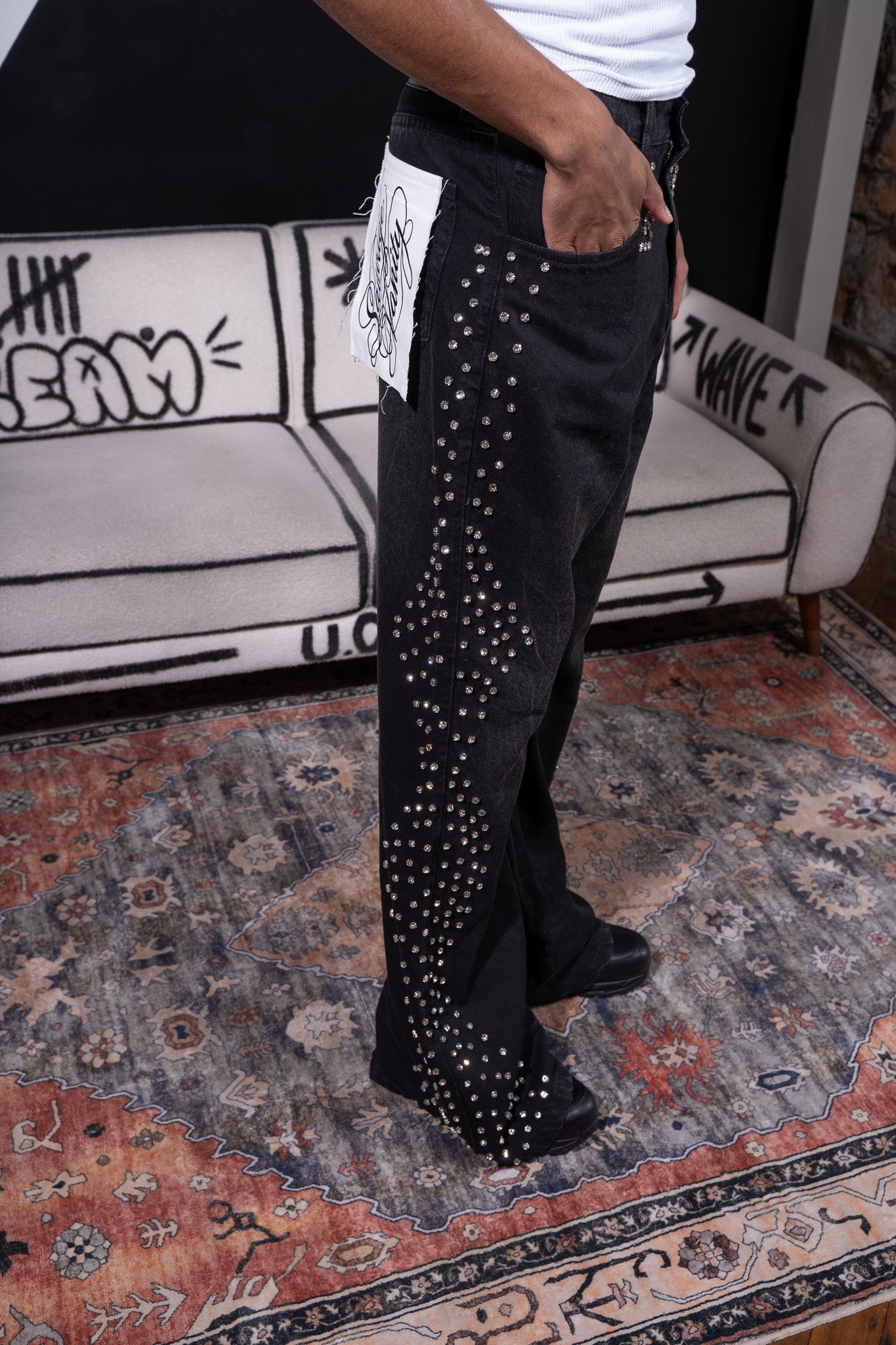 Sauvage Gems Jeans - sauvage clothing