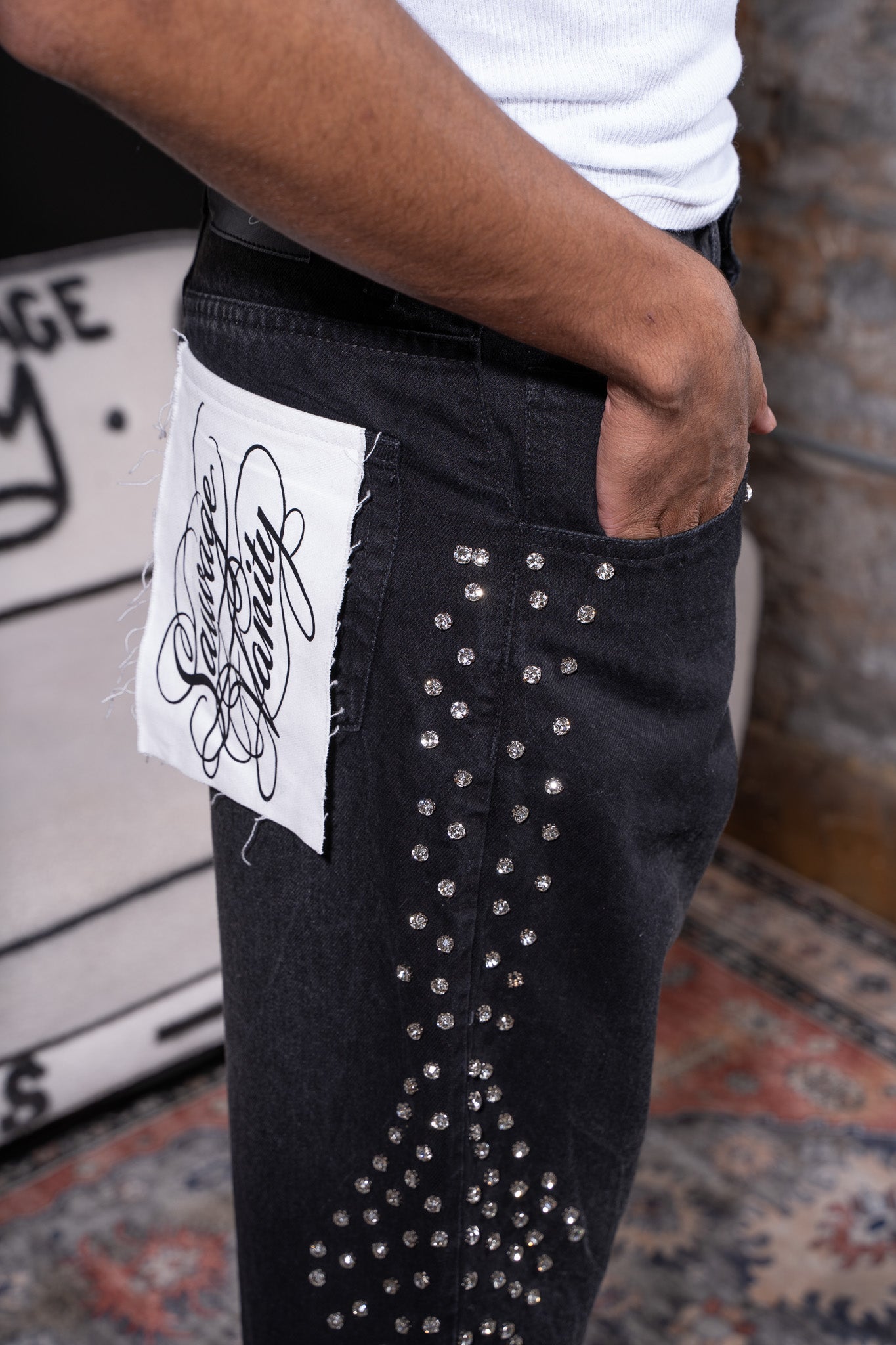 Sauvage Gems Jeans - sauvage clothing