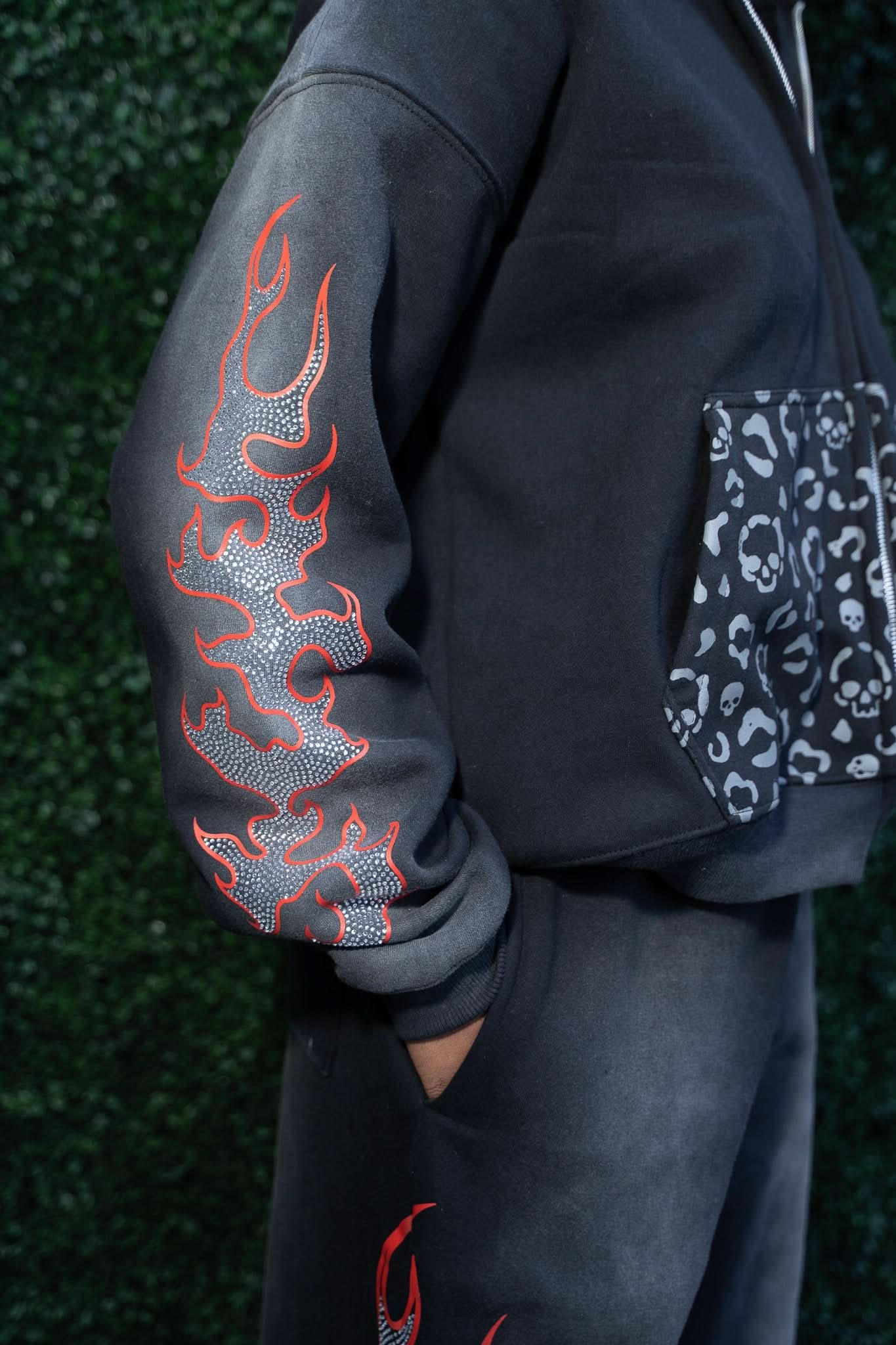 Sauvage "Inferno Skull" Hoodie Black - sauvage clothing