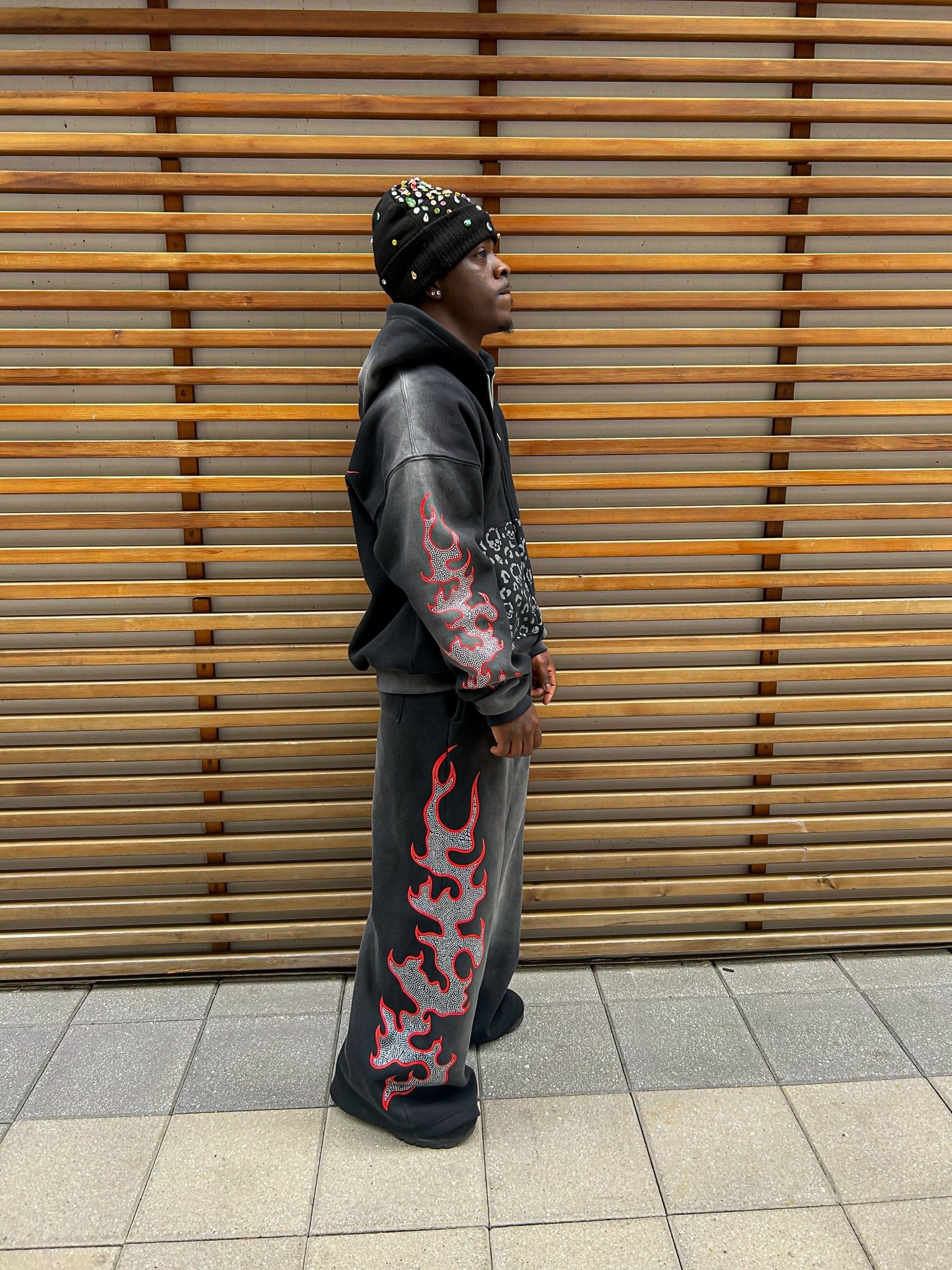 Sauvage "Inferno Skull" sweatsuit - sauvage clothing