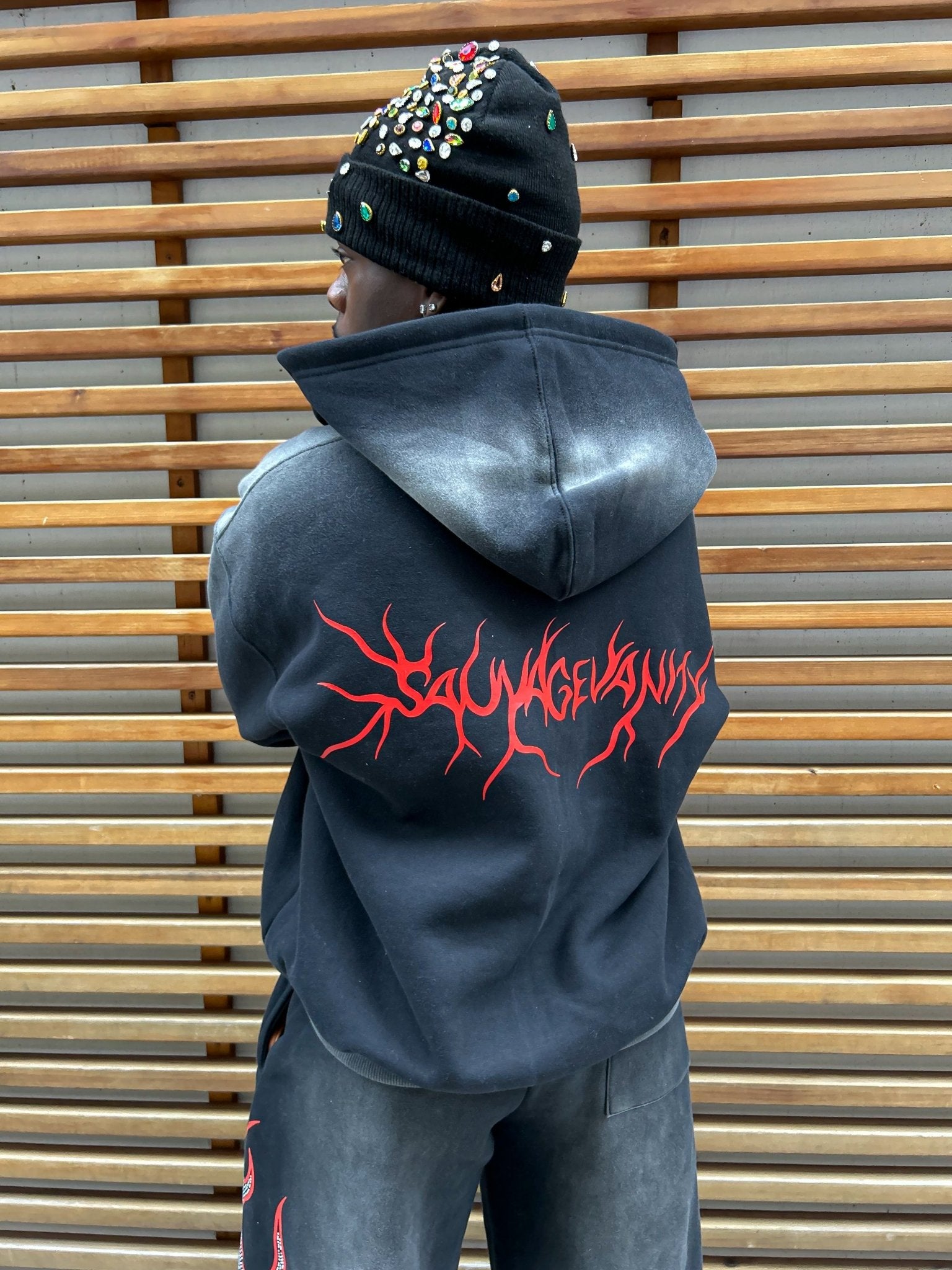 Sauvage "Inferno Skull" sweatsuit - sauvage clothing