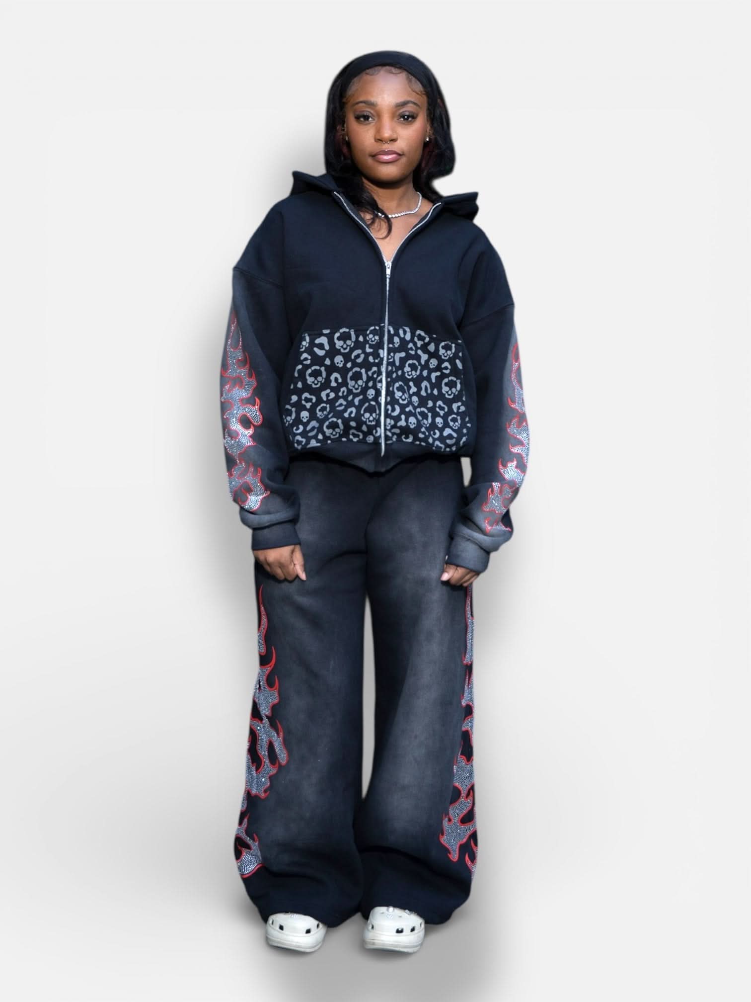 Sauvage "Inferno Skull" sweatsuit - sauvage clothing