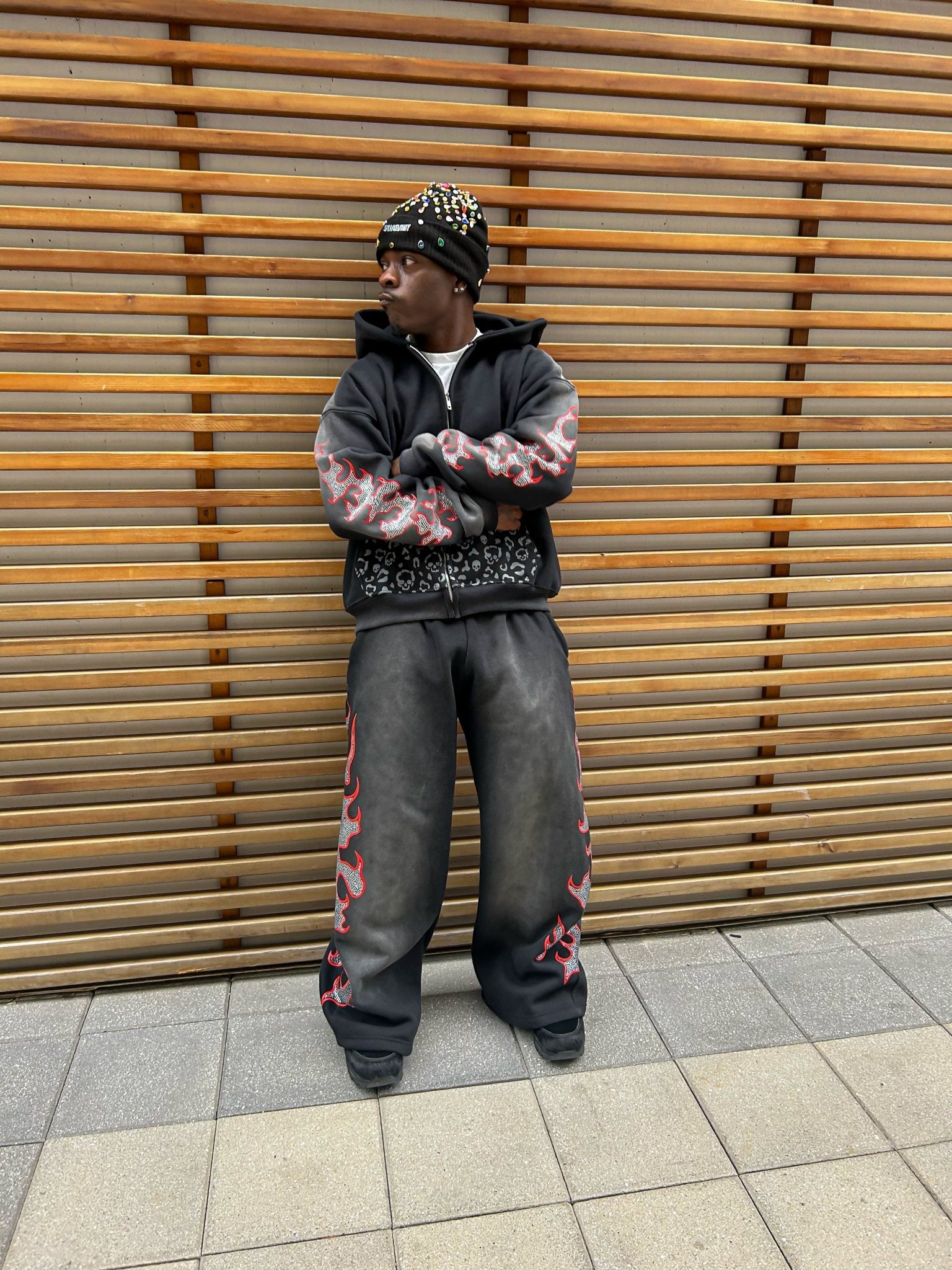 Sauvage "Inferno Skull" sweatsuit - sauvage clothing