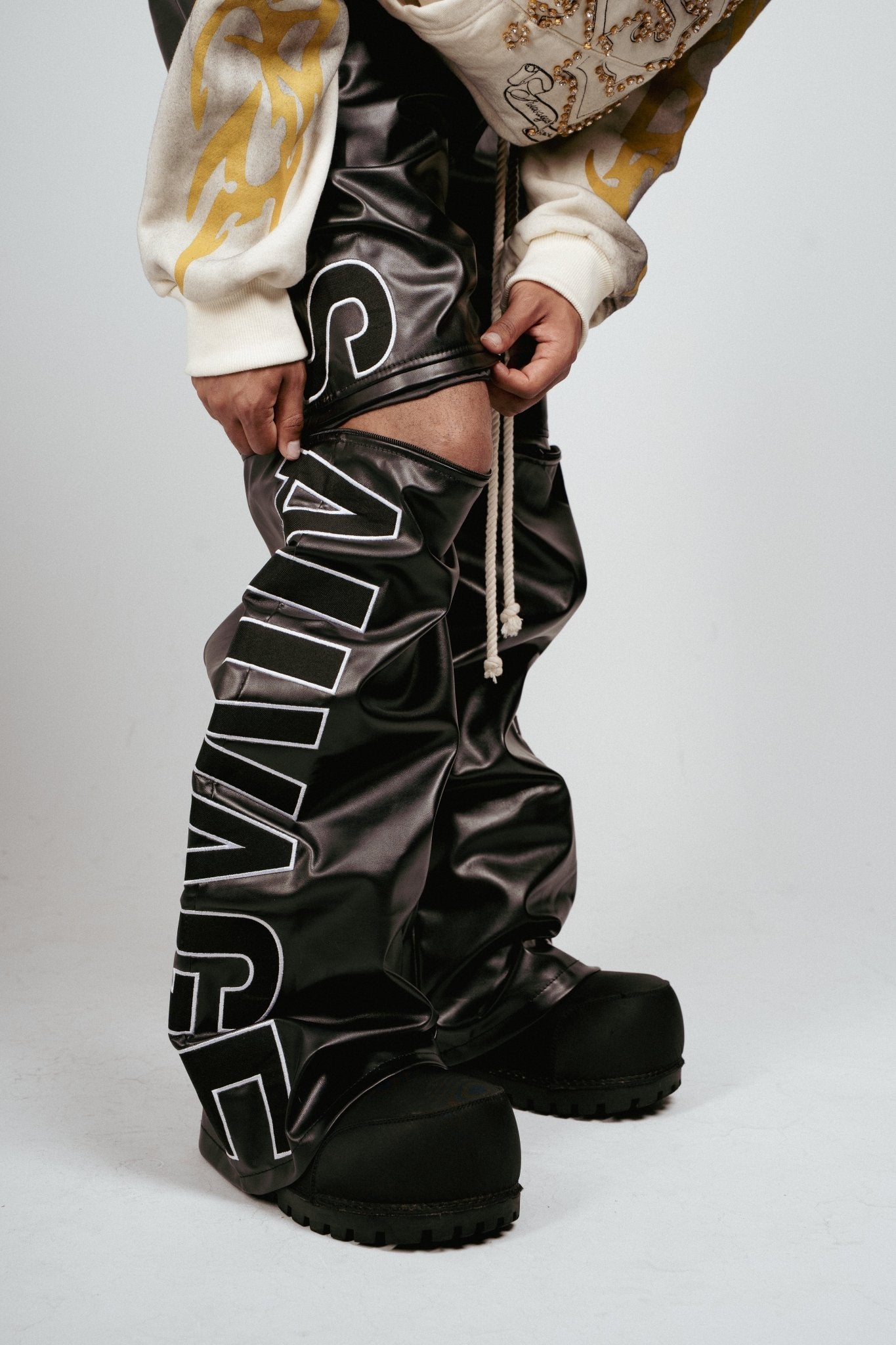 S.V. Leather Convertible 2 - in - 1 Pants - sauvage clothing