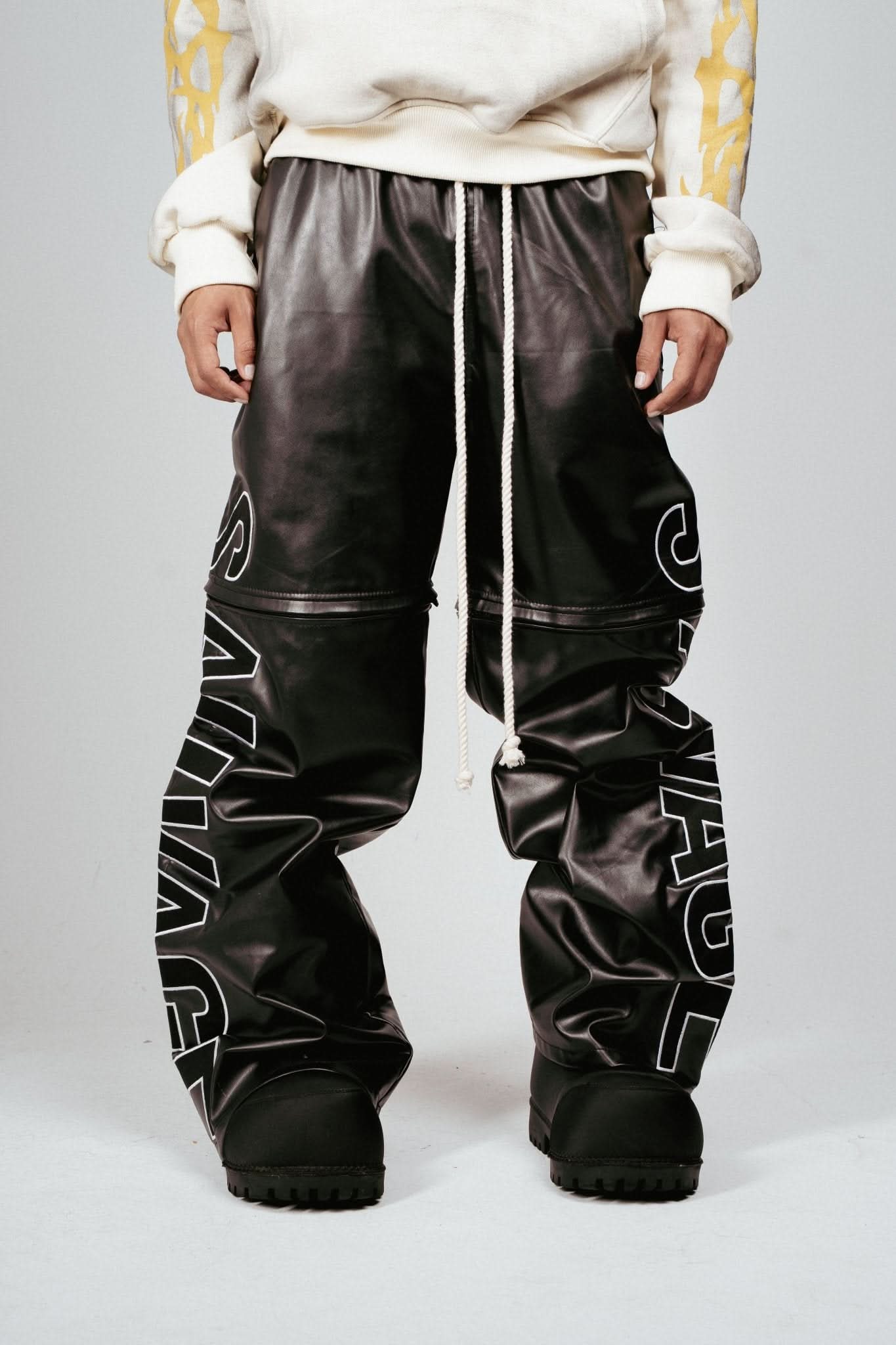 S.V. Leather Convertible 2-in-1 Pants